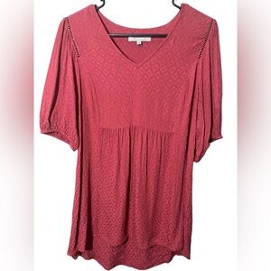 ✨$9 sale ✨ My Danielle boho style babydoll shirt. Size Large. Great condition!